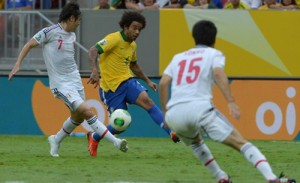 Triunfo  de Brasil ante Japon