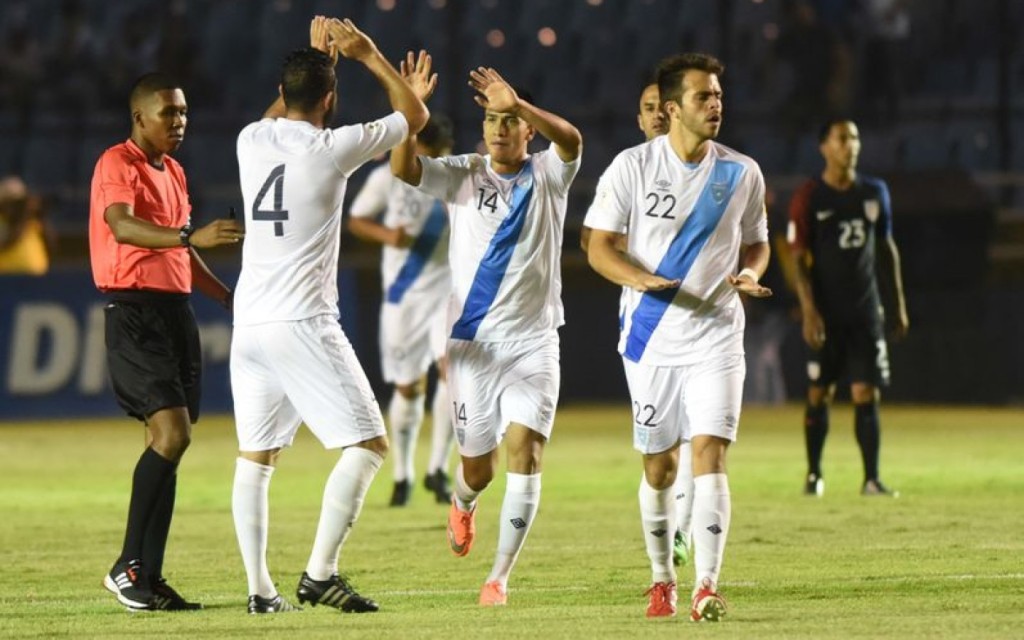 Guatemala derrotó  2-0 a Estados Unidos en las eliminatorias del 2018