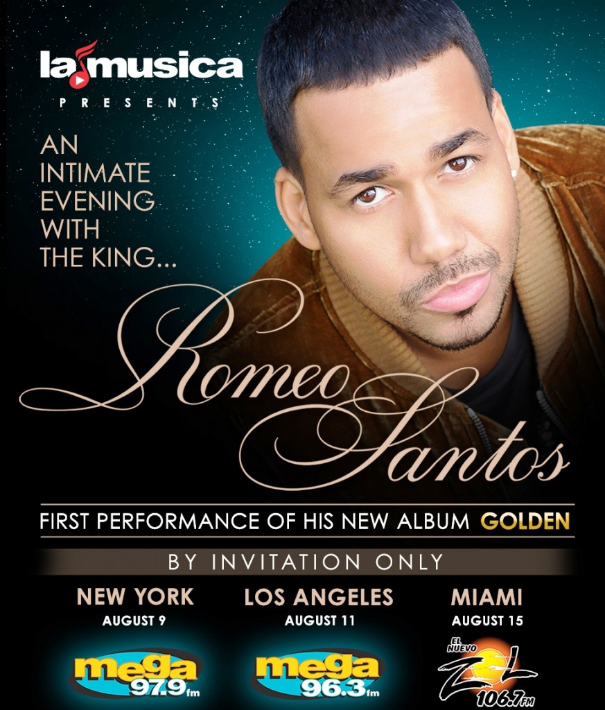 Romeo Santos llega a la Gran Manzana en una serie de conciertos 